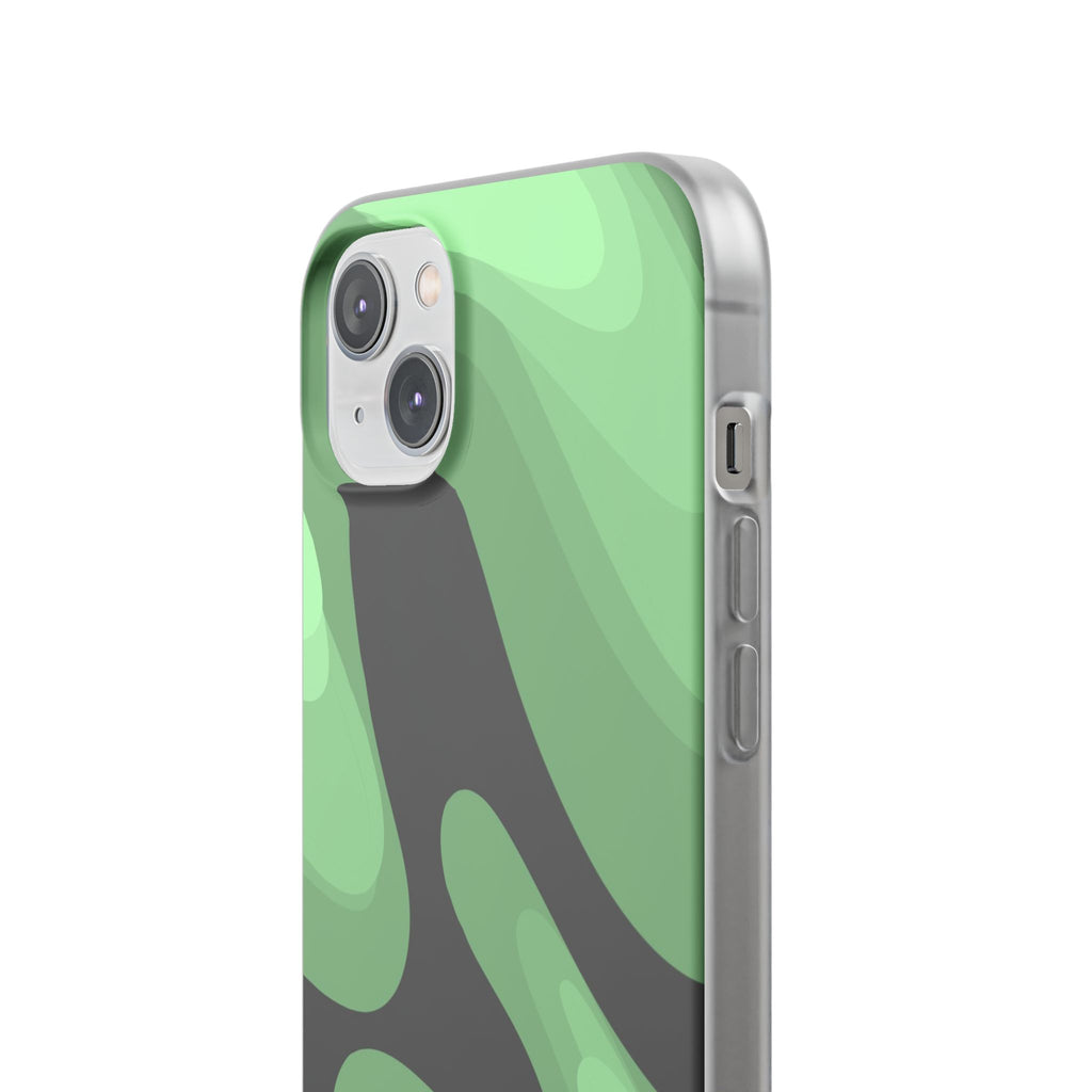 Mint Waves, Flexi Phone Case.