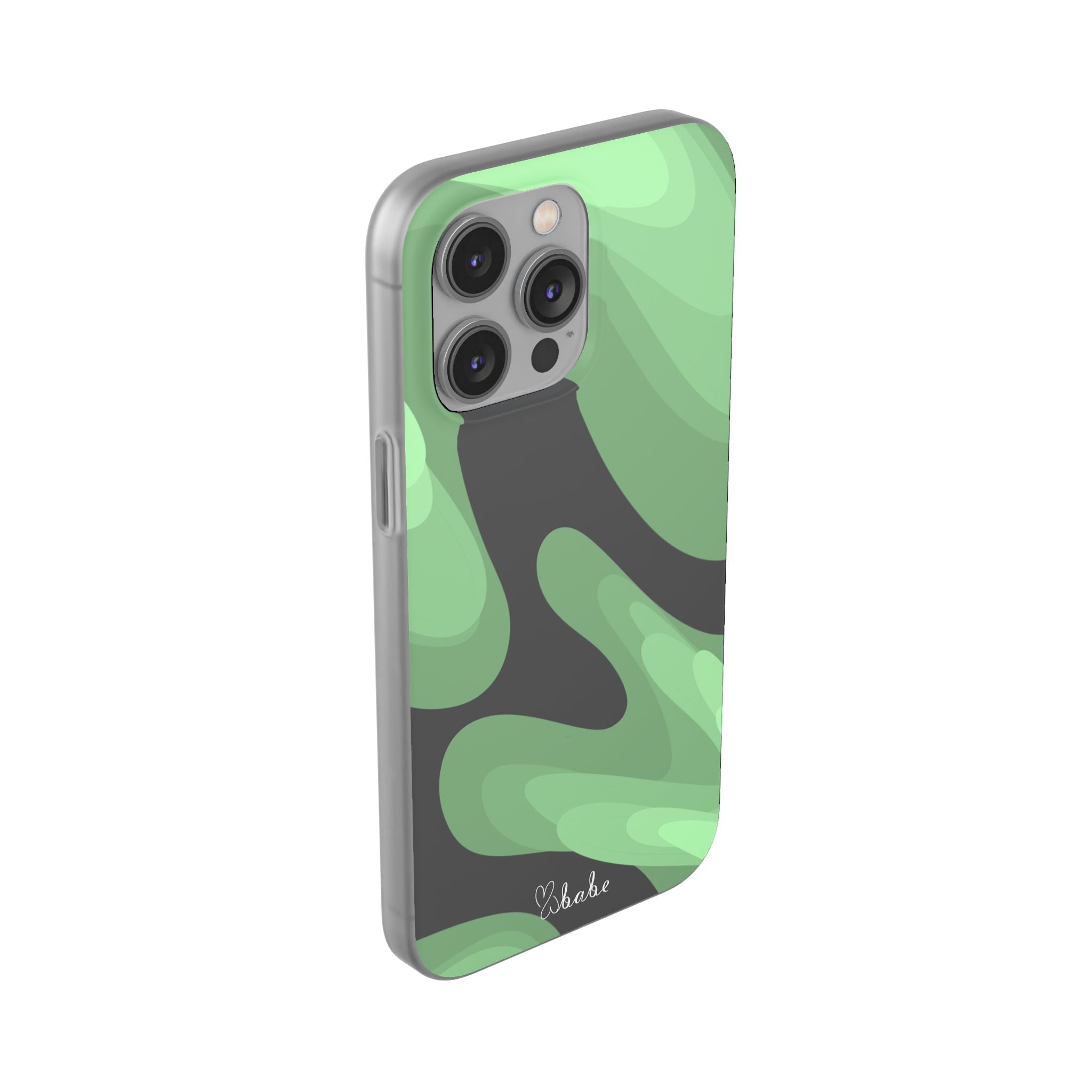 Mint Waves, Flexi Phone Case.