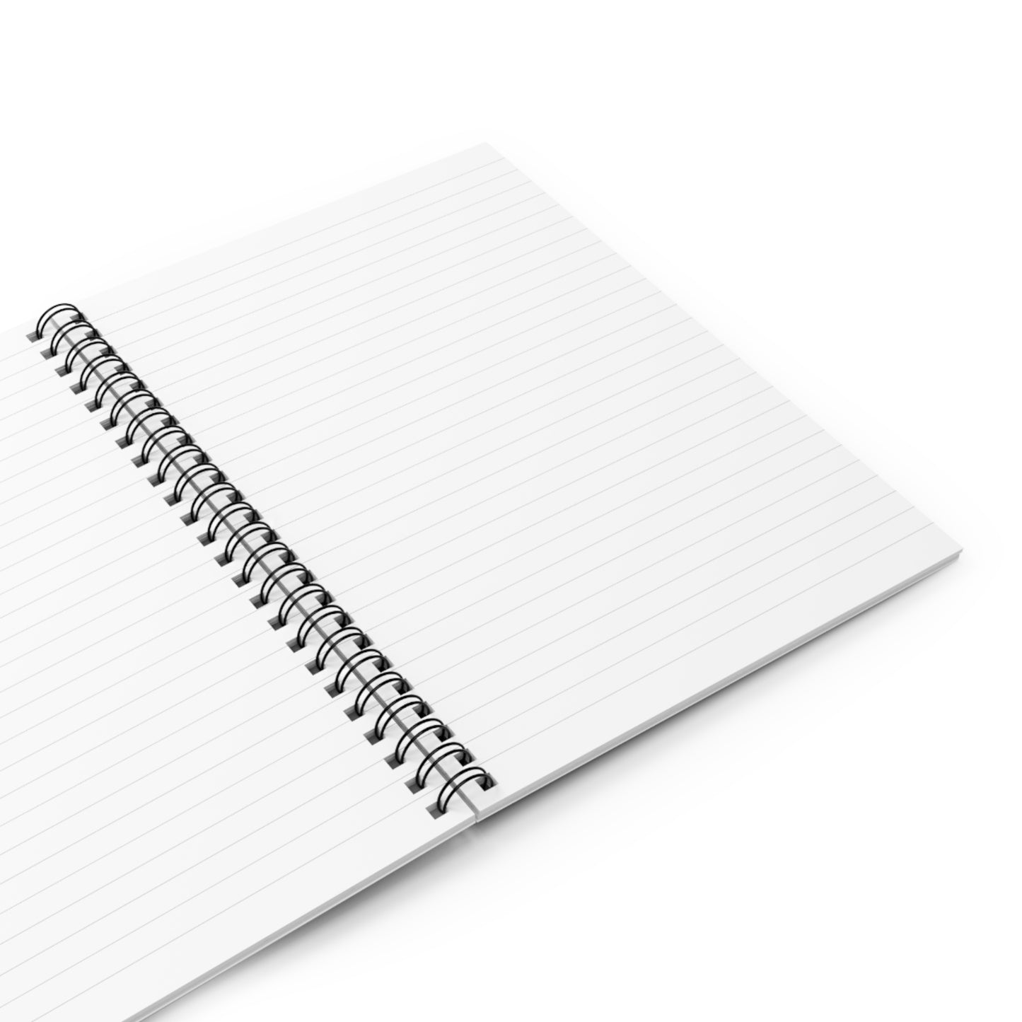 Teal Camo Spiral Notebook.