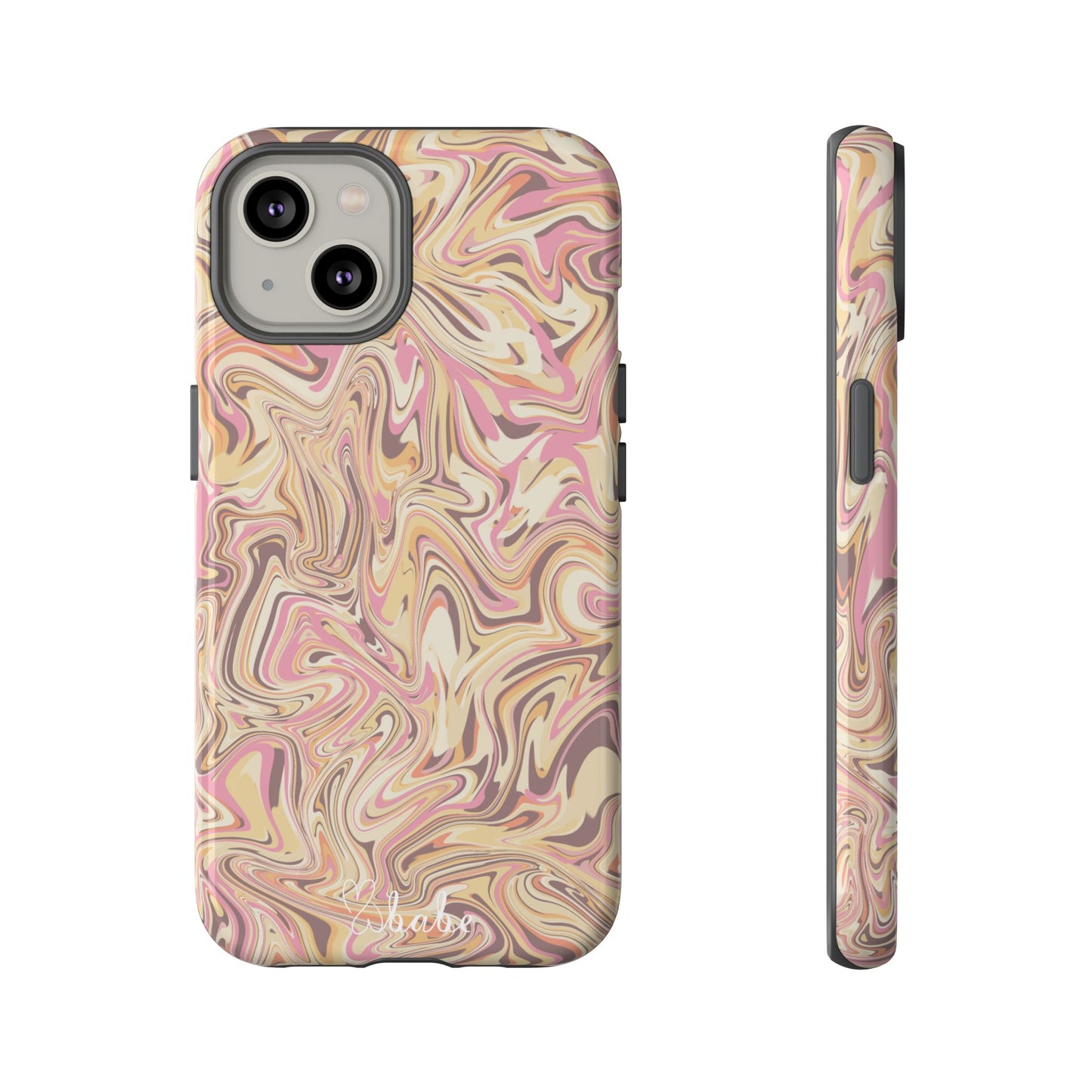 Peach Waves, Tough Phone Case.