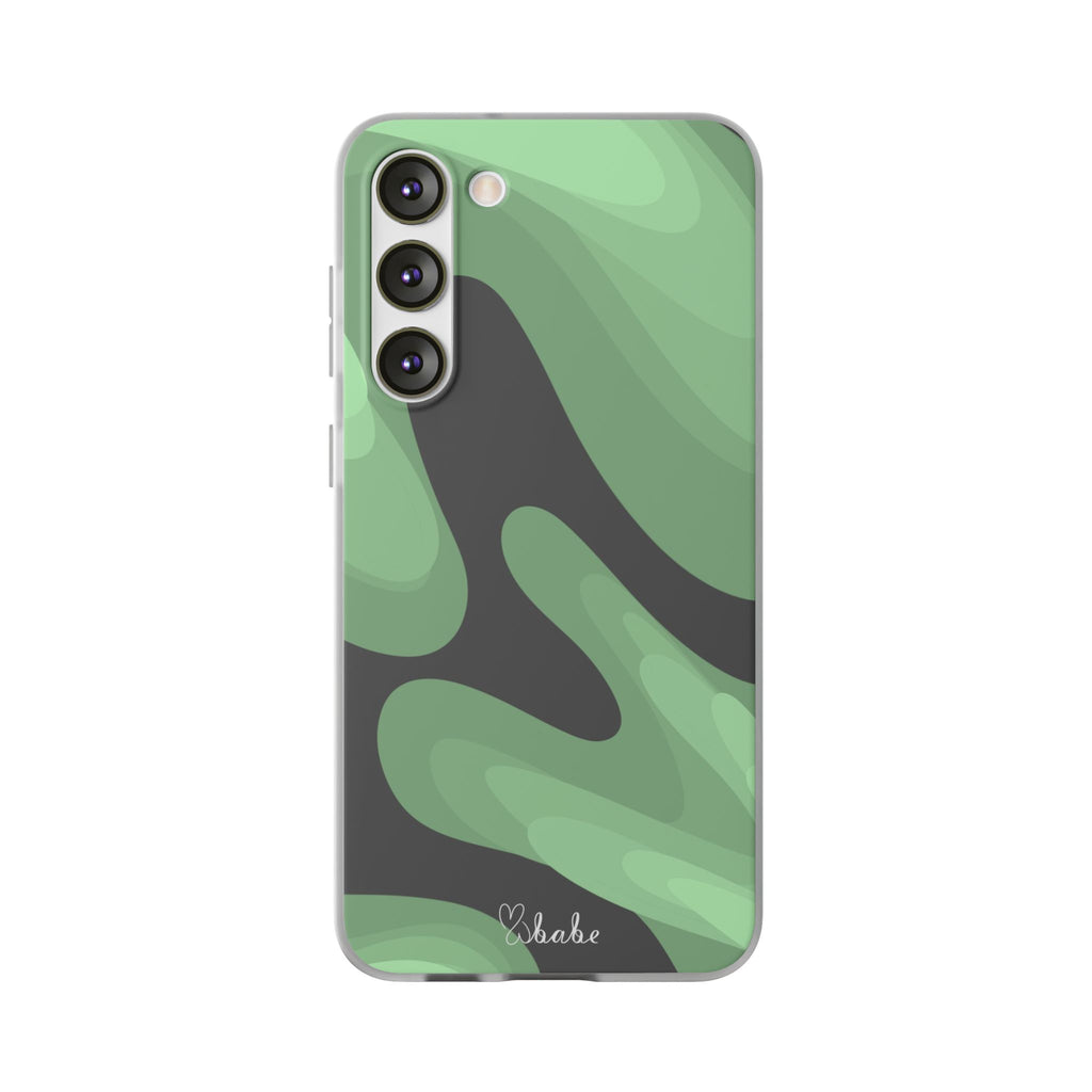 Mint Waves, Flexi Phone Case.