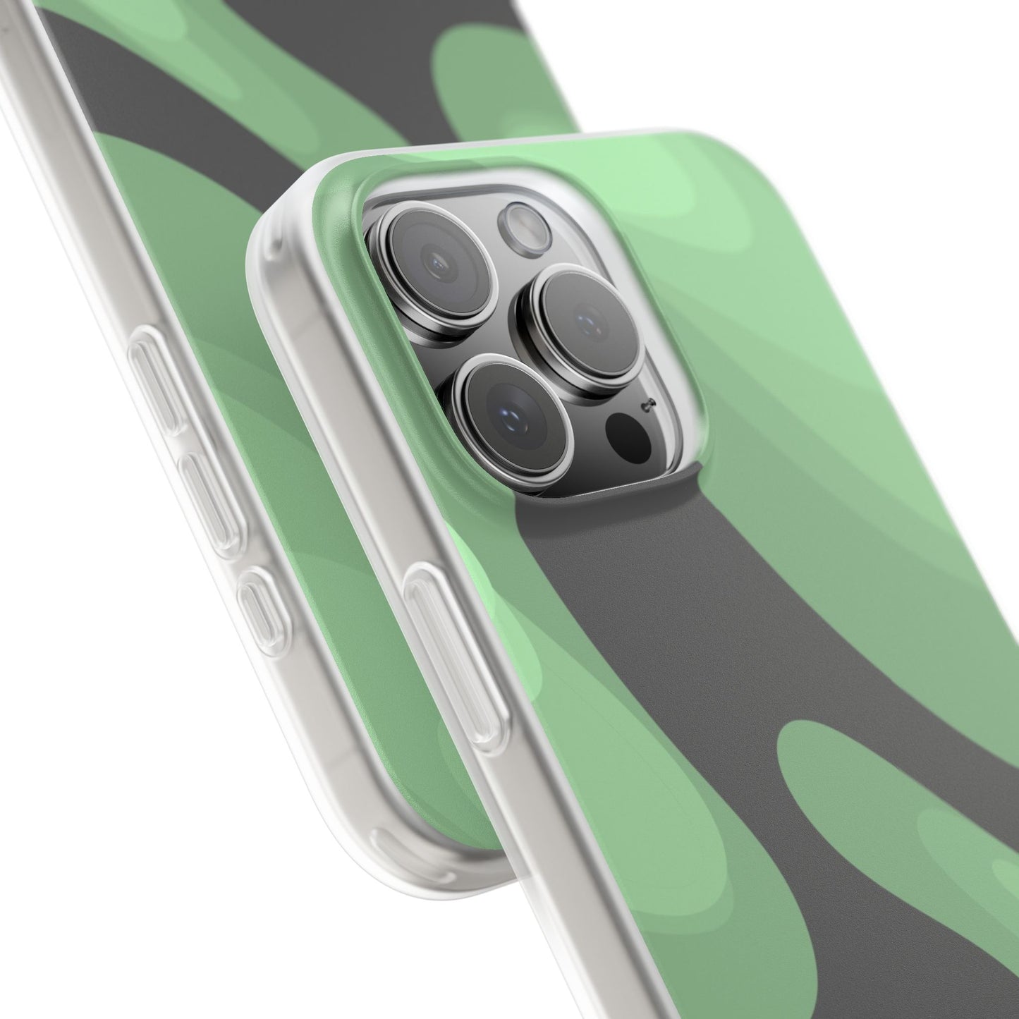 Mint Waves, Flexi Phone Case.