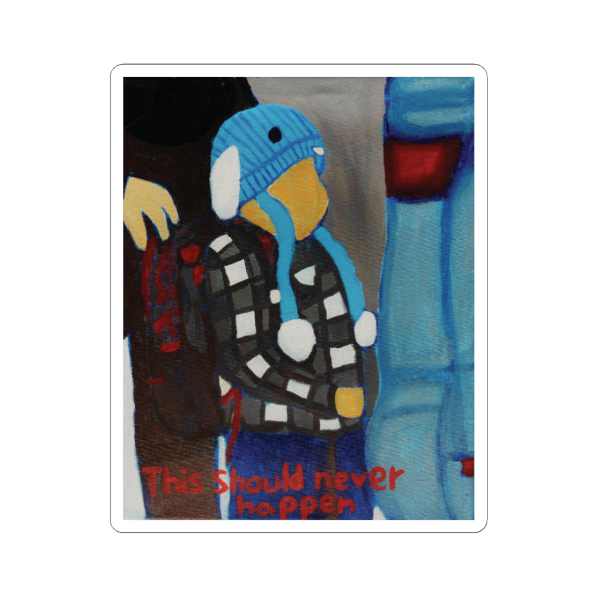 "This Should Never Happen" Sticker.