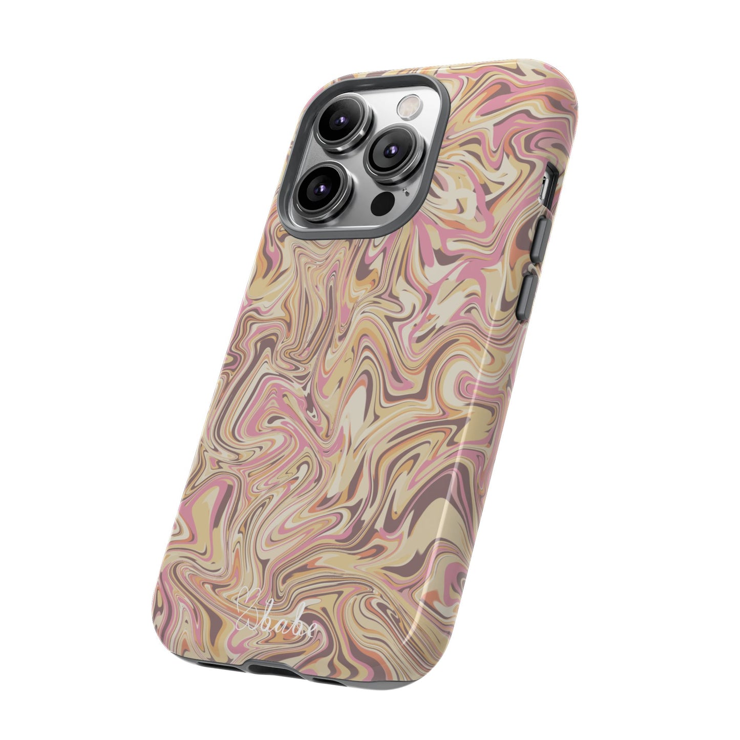 Peach Waves, Tough Phone Case.
