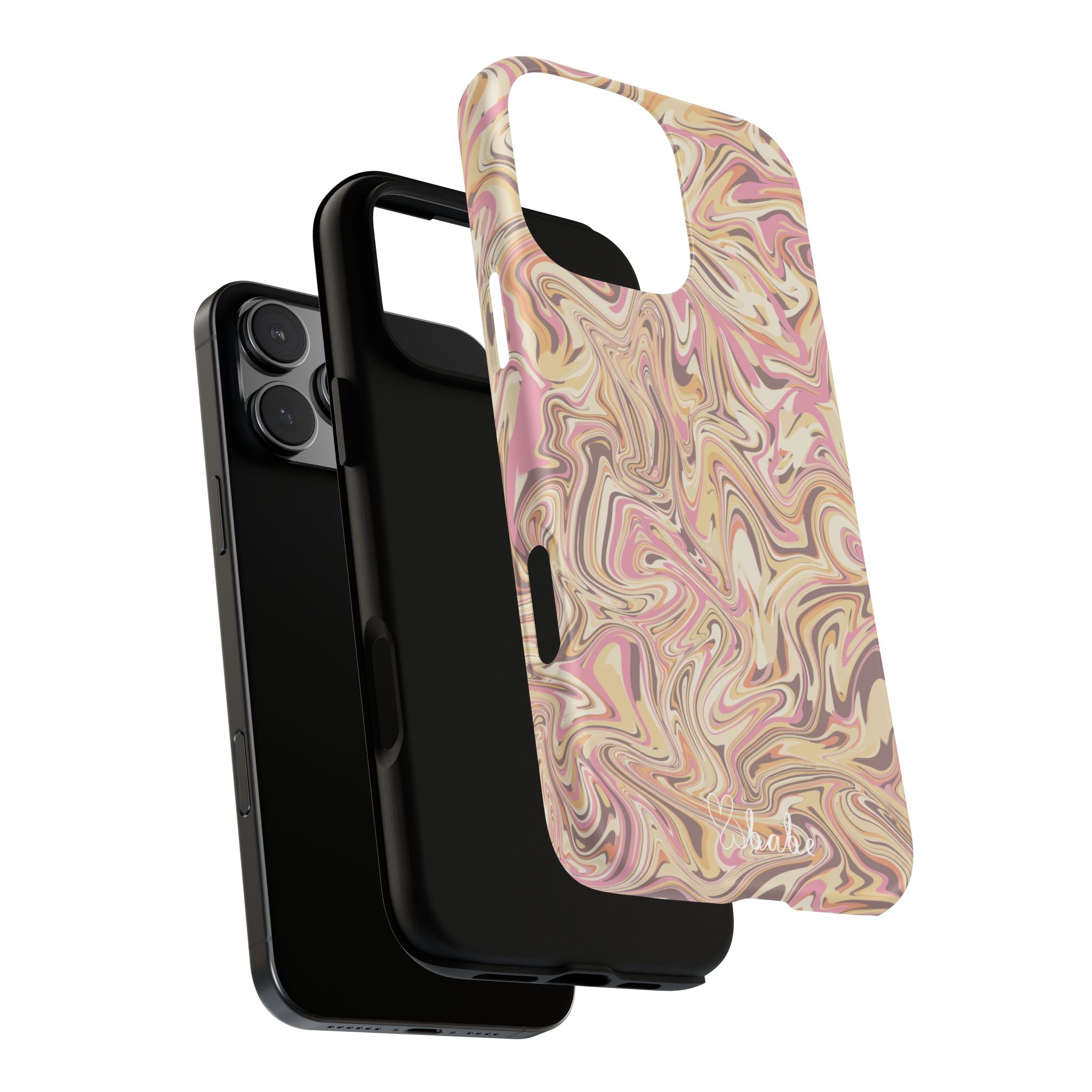 Peach Waves, Tough Phone Case.