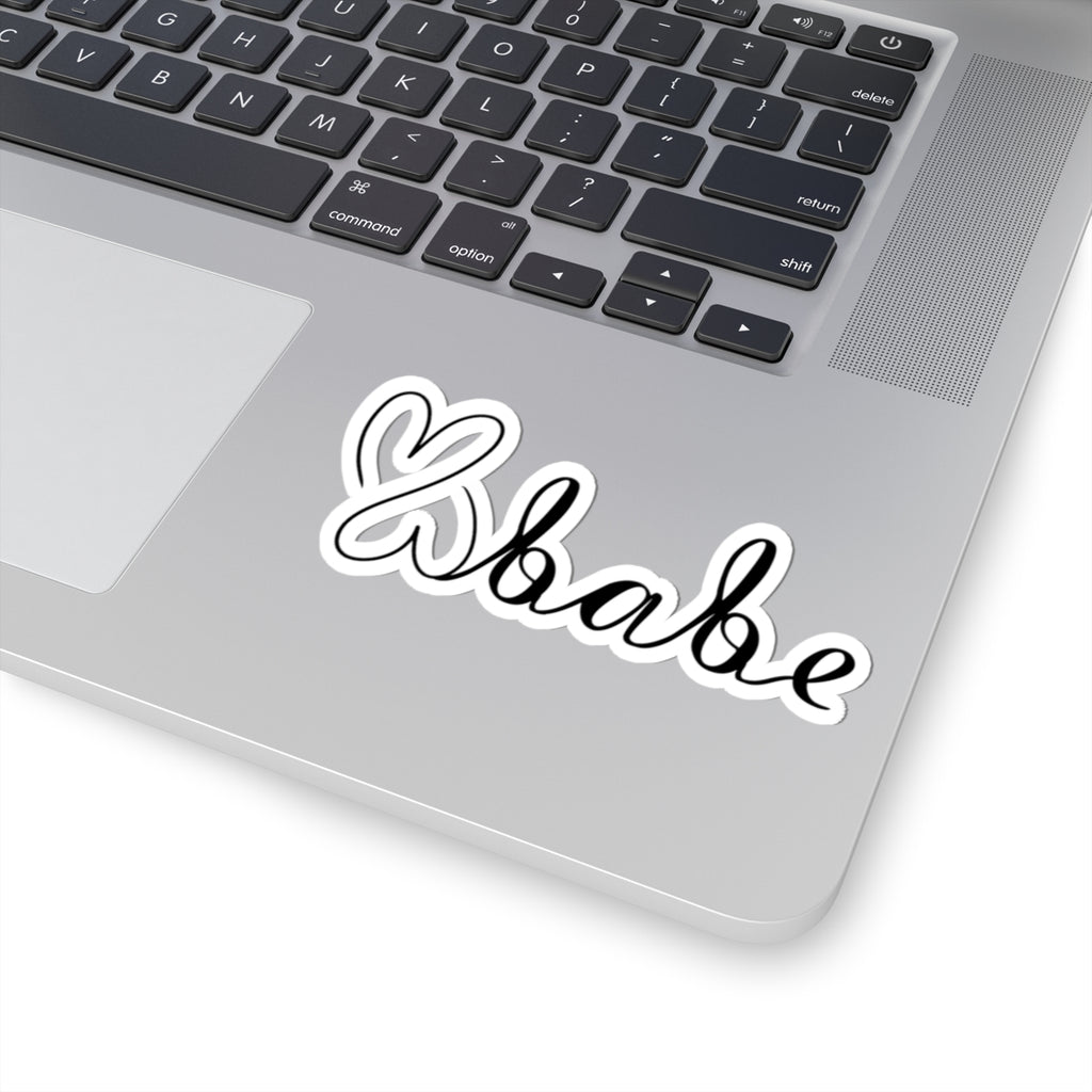 Black Logo, Kiss-Cut Stickers.