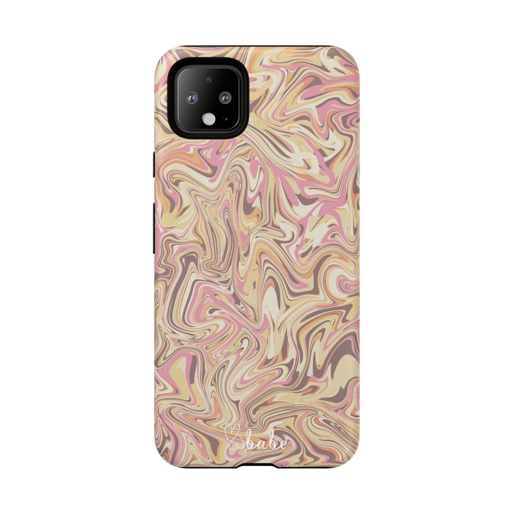 Peach Waves, Tough Phone Case.