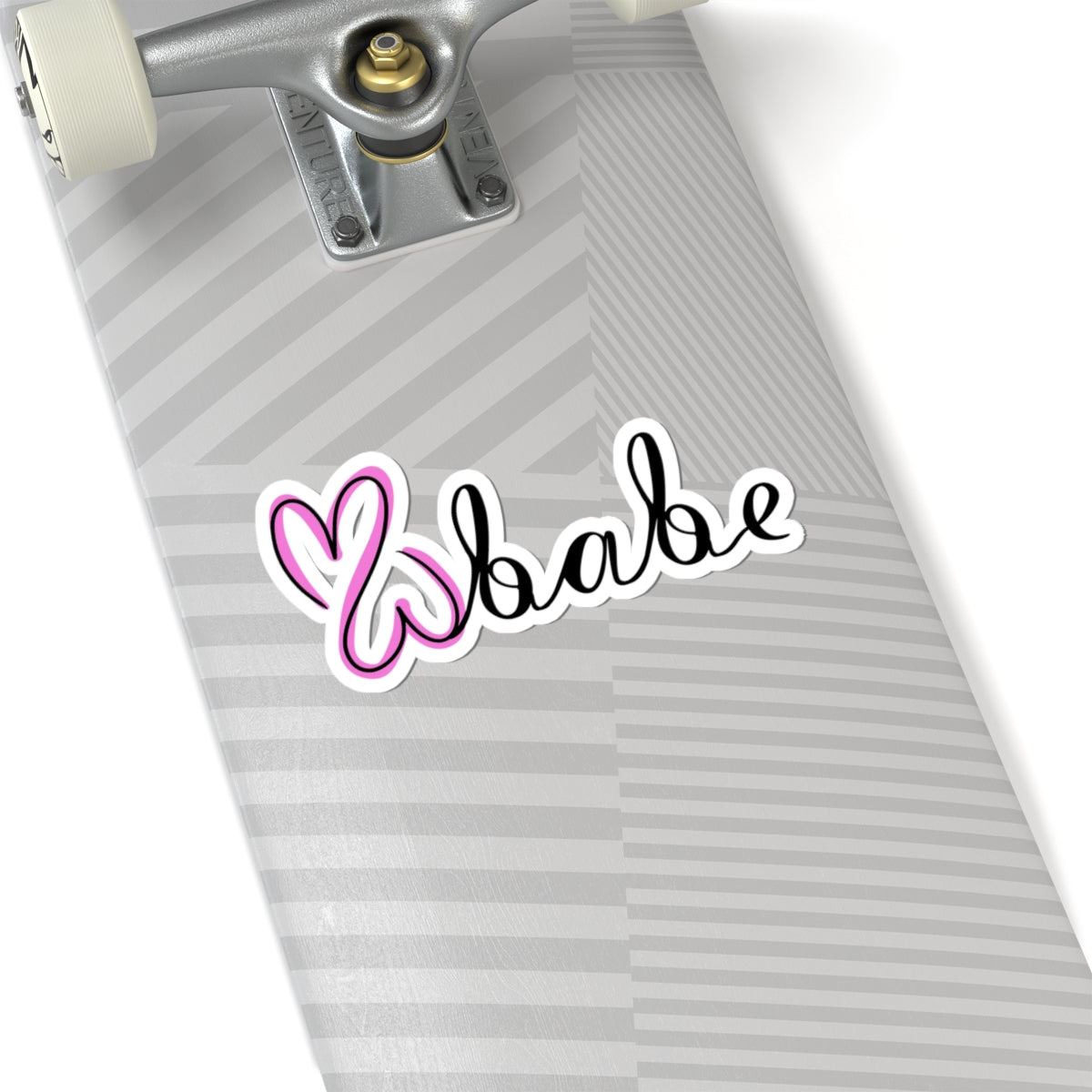 Pink Logo 2, Kiss-Cut Sticker.