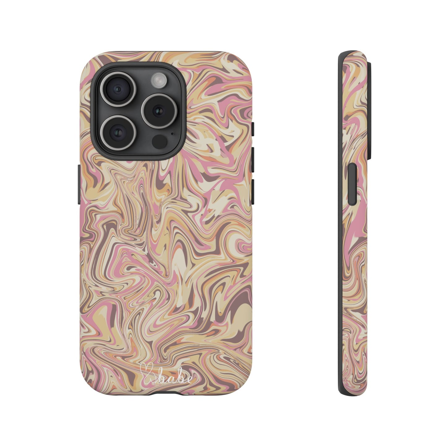 Peach Waves, Tough Phone Case.
