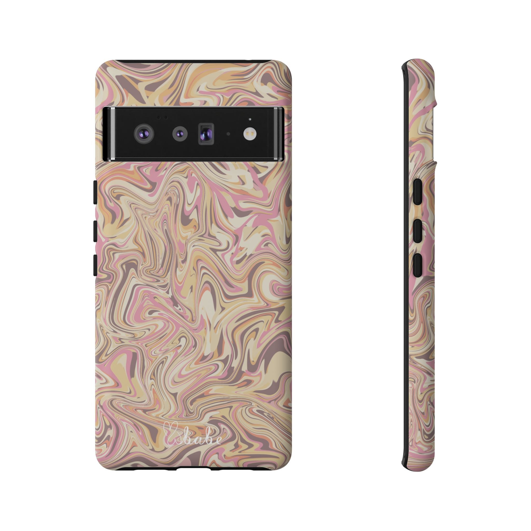 Peach Waves, Tough Phone Case.