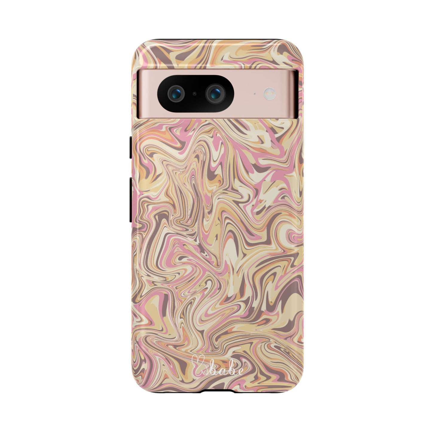 Peach Waves, Tough Phone Case.