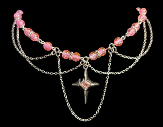 Pink Star Choker