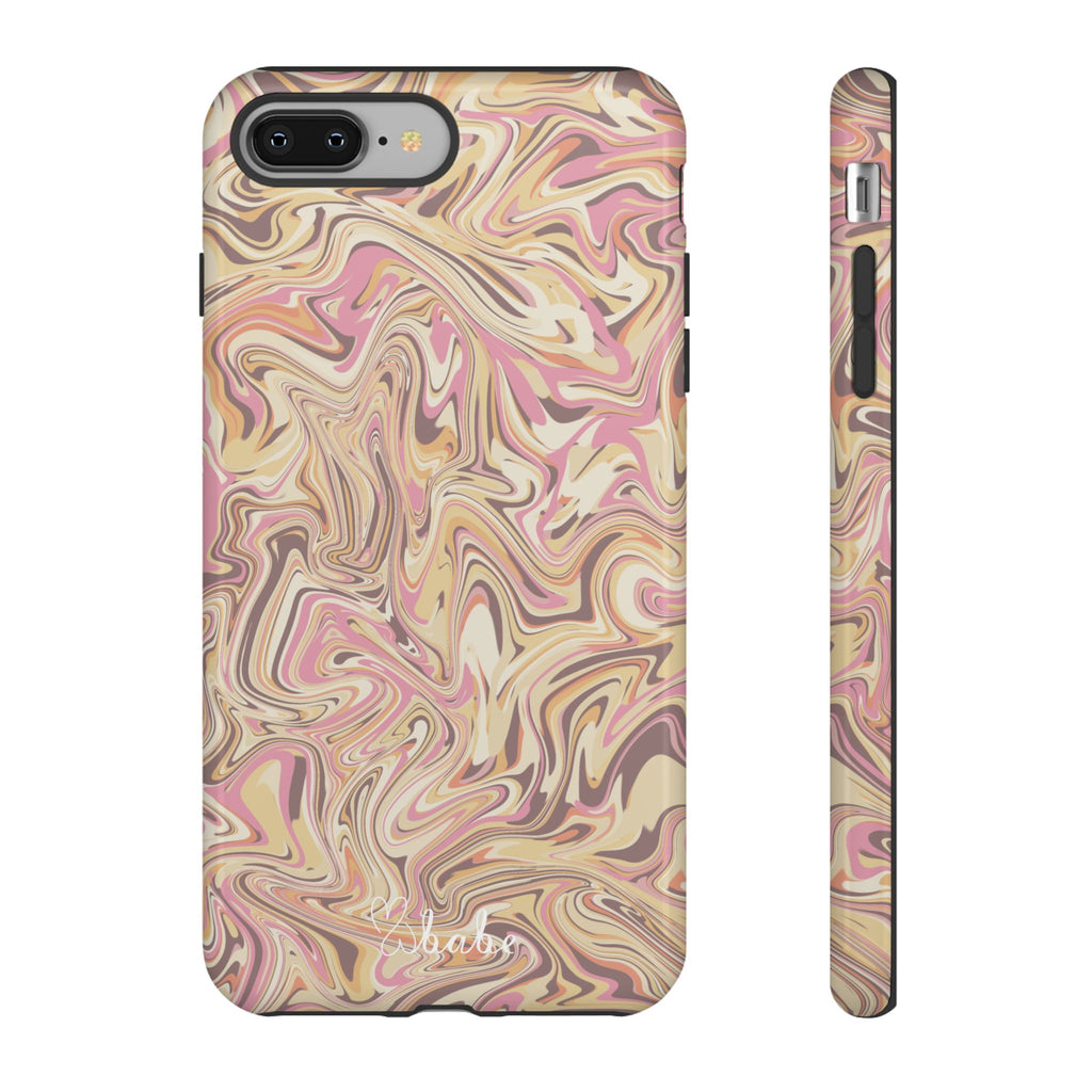 Peach Waves, Tough Phone Case.