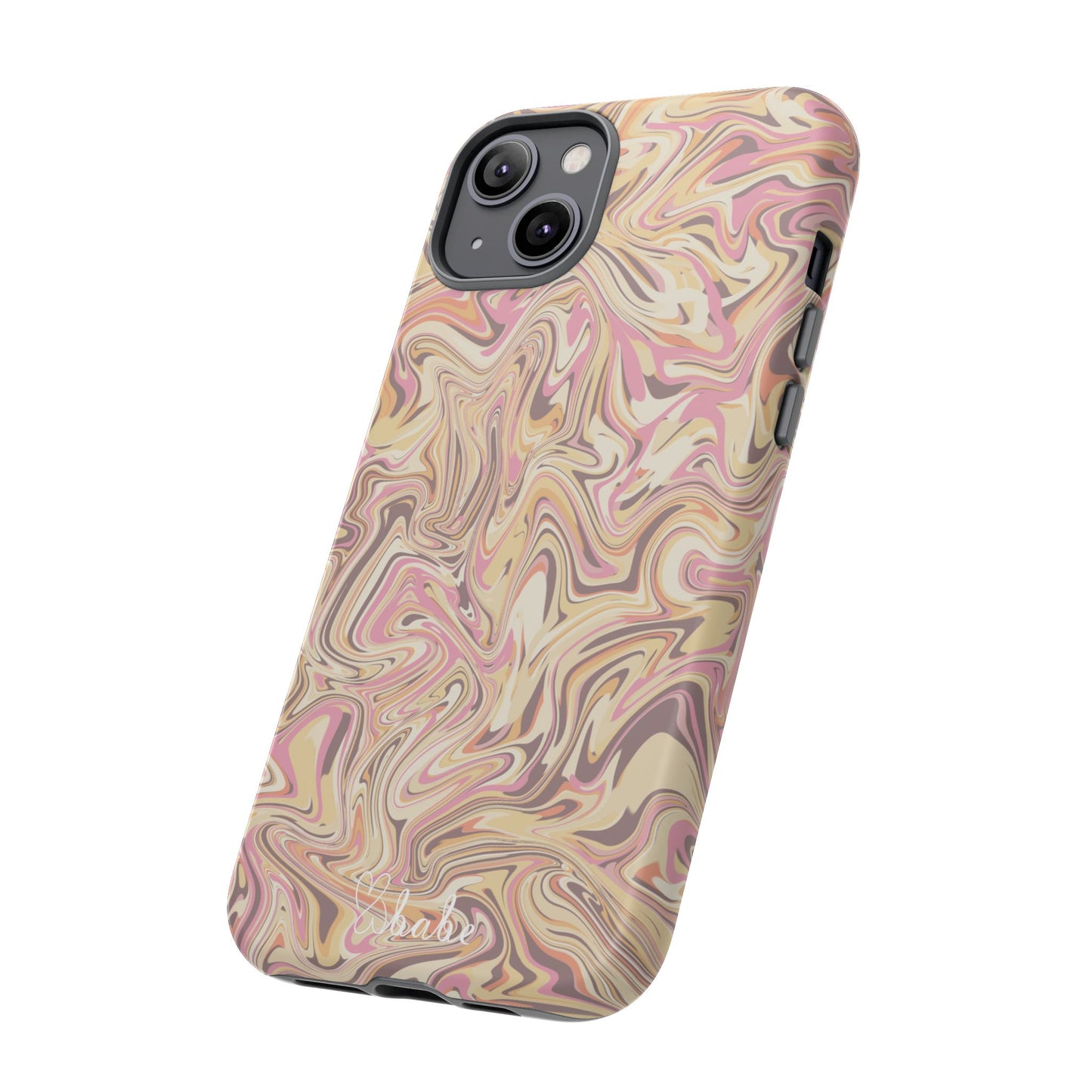 Peach Waves, Tough Phone Case.