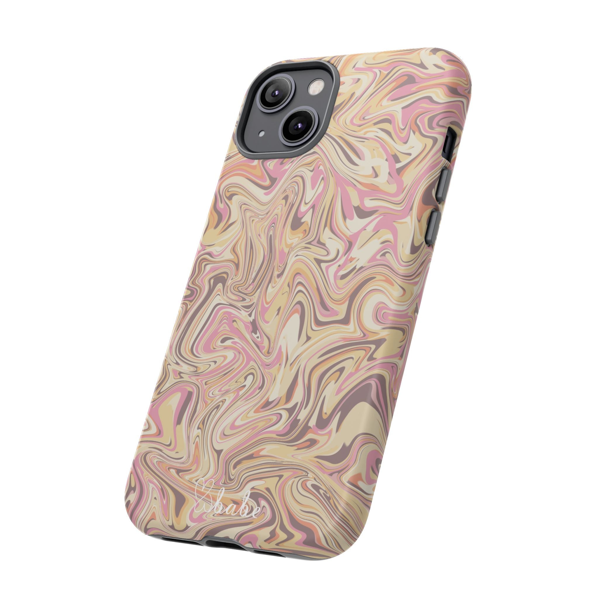 Peach Waves, Tough Phone Case.