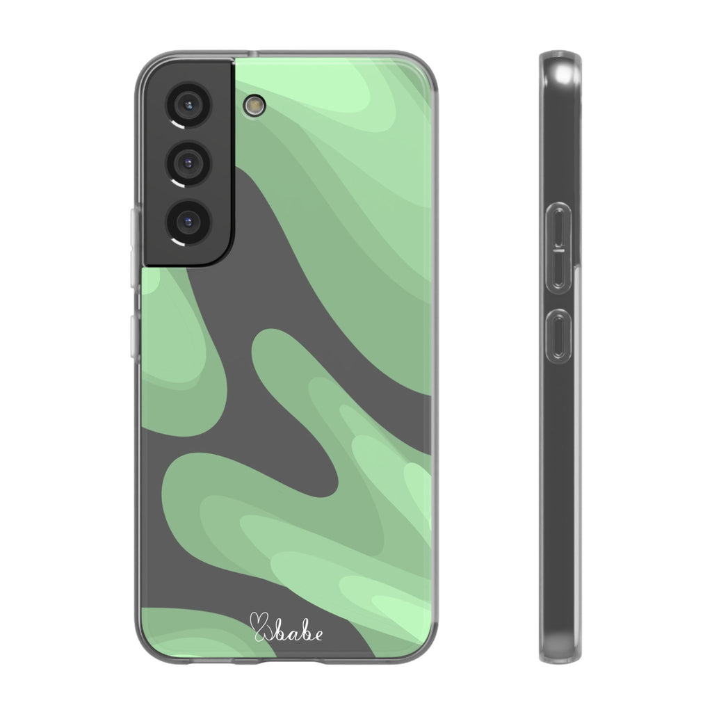 Mint Waves, Flexi Phone Case.