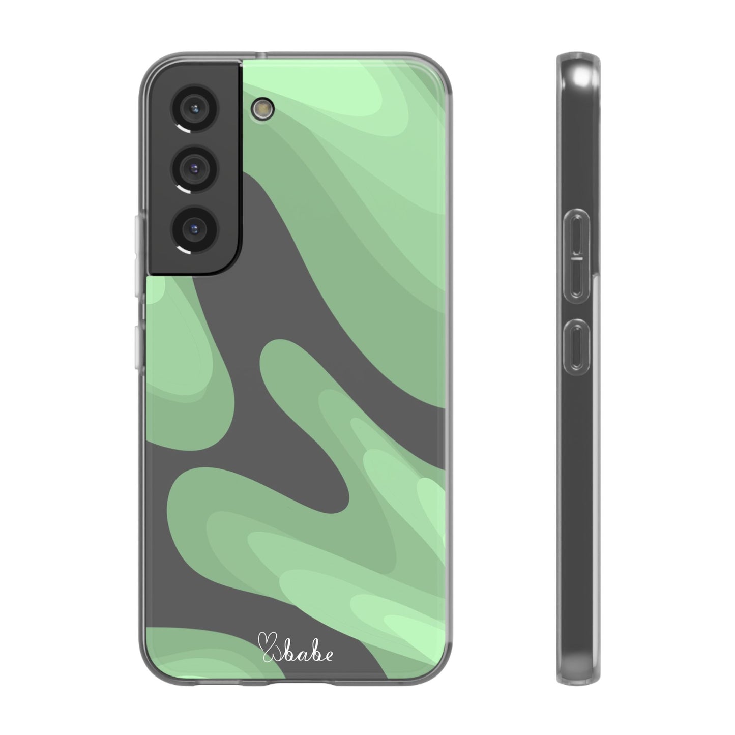 Mint Waves, Flexi Phone Case.