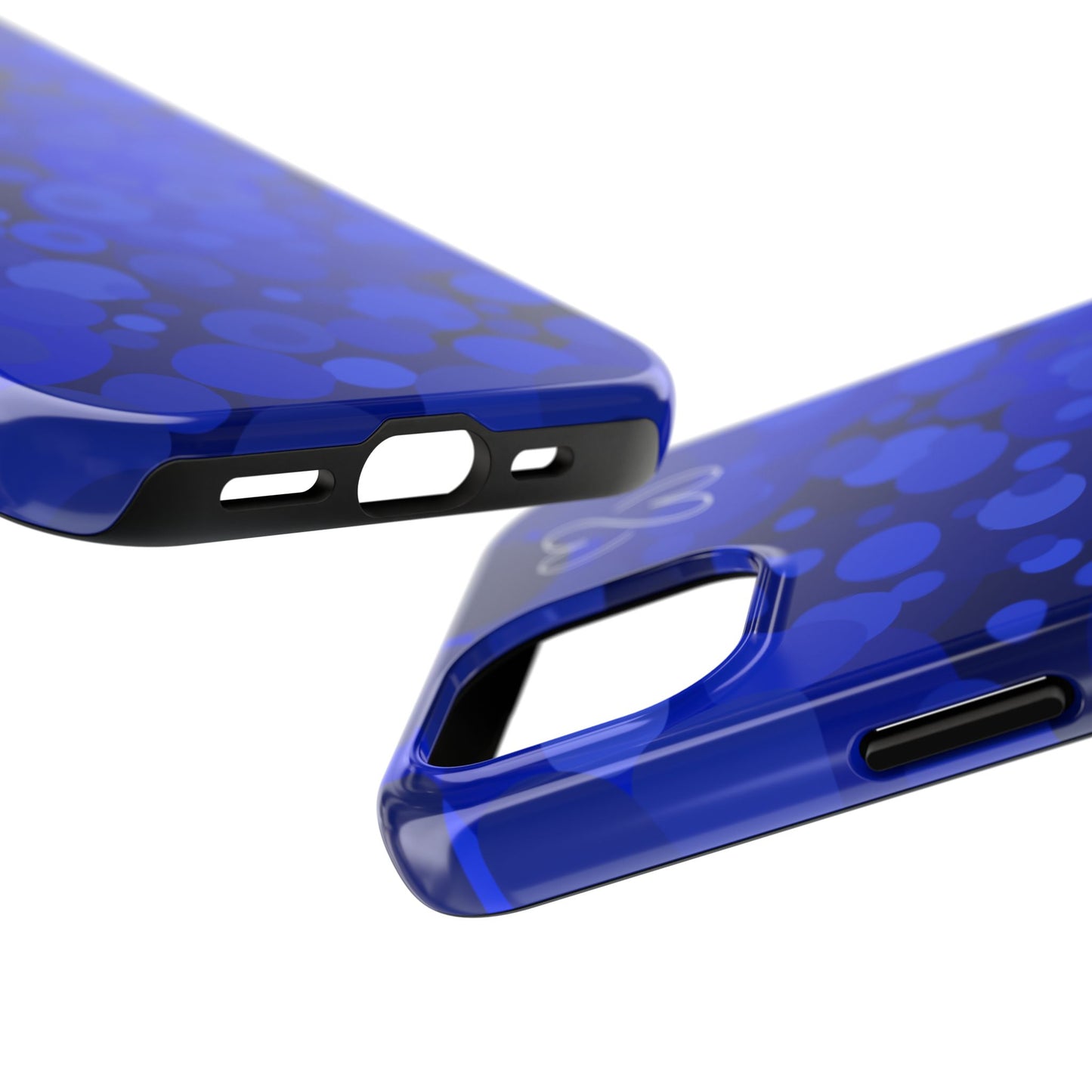 Blue Bubbles, Tough Phone Case