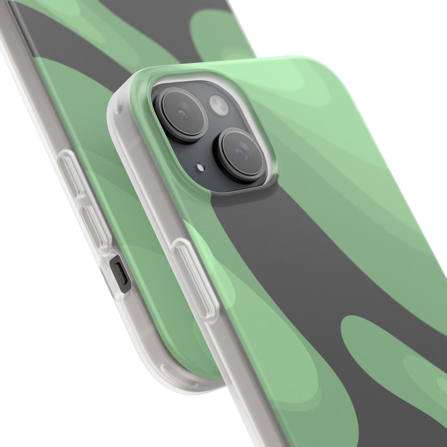 Mint Waves, Flexi Phone Case.