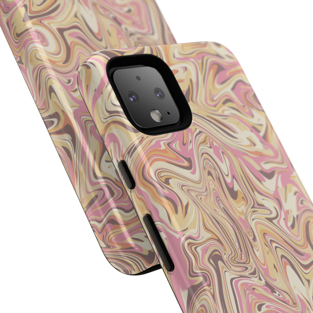 Peach Waves, Tough Phone Case.