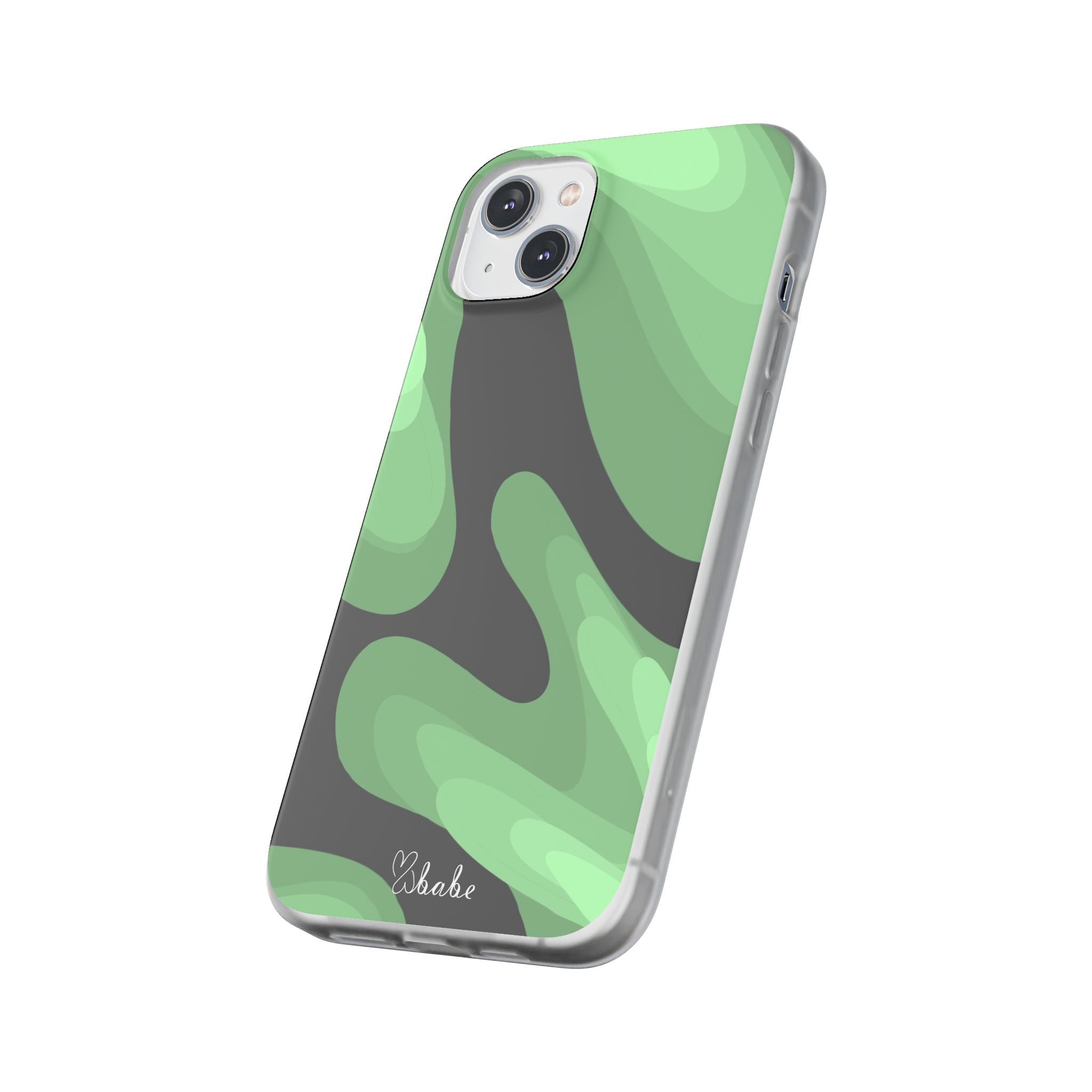 Mint Waves, Flexi Phone Case.