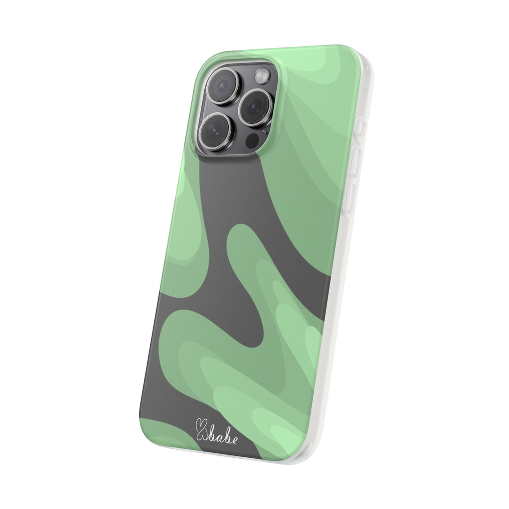 Mint Waves, Flexi Phone Case.