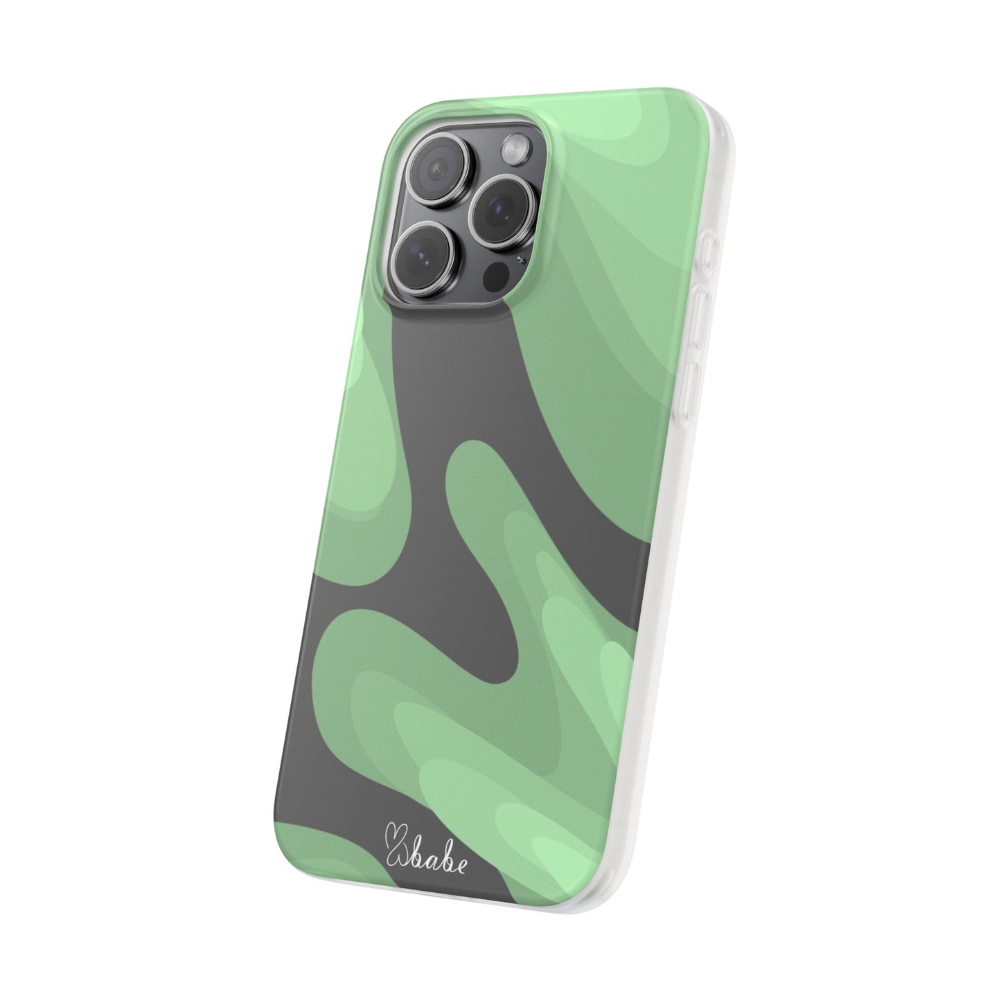 Mint Waves, Flexi Phone Case.