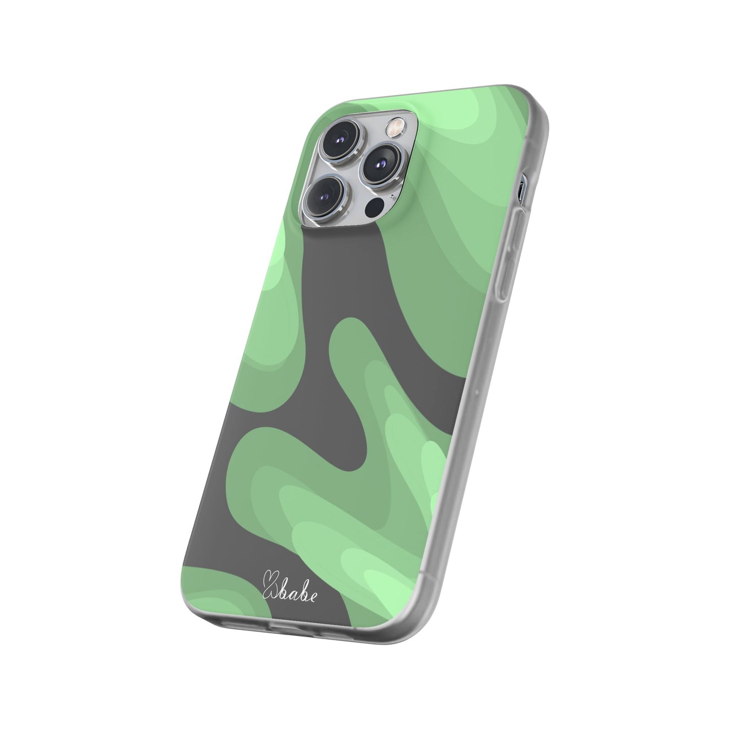Mint Waves, Flexi Phone Case.