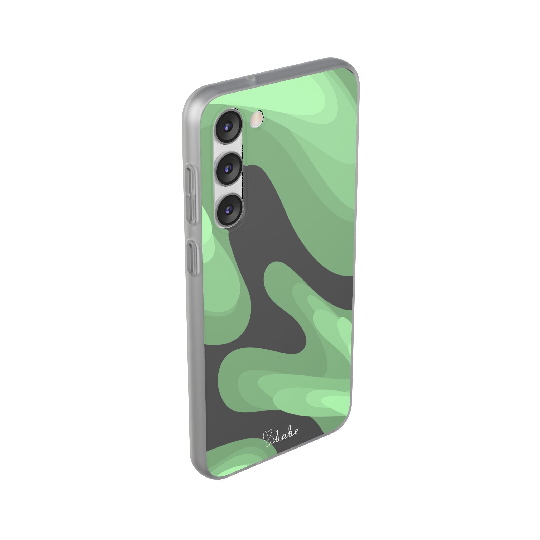 Mint Waves, Flexi Phone Case.