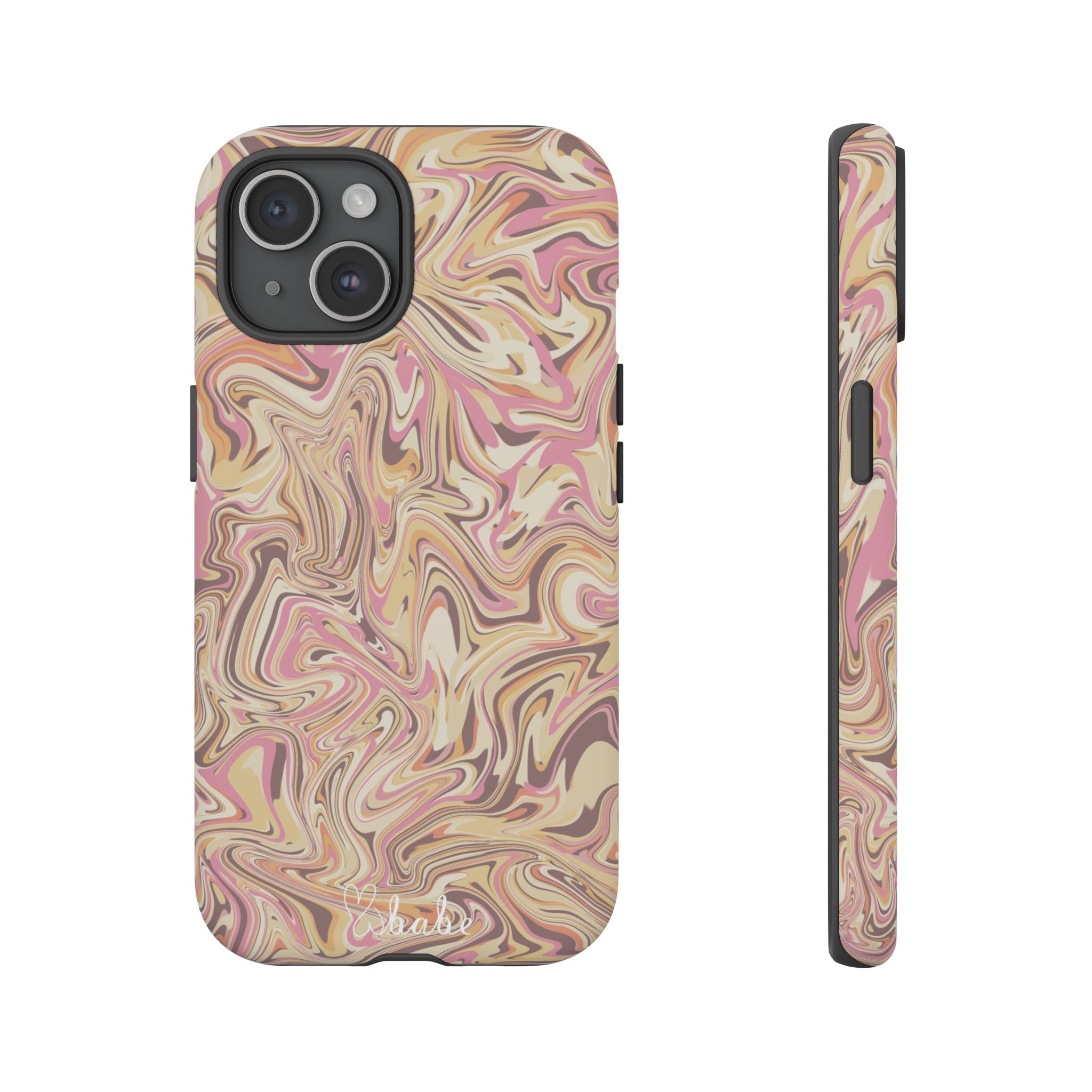 Peach Waves, Tough Phone Case.