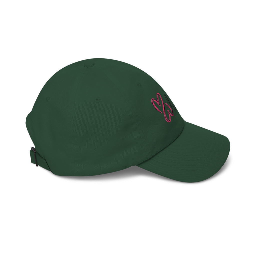 Pink Logo, Embroidered Dad Cap.