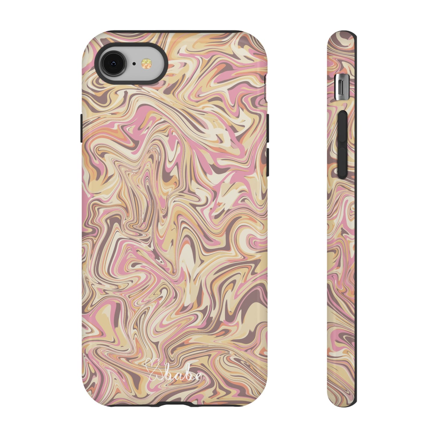 Peach Waves, Tough Phone Case.