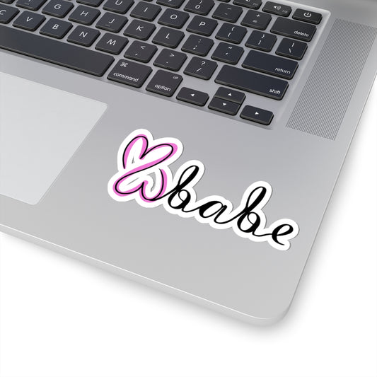 Pink Logo 2, Kiss-Cut Sticker.