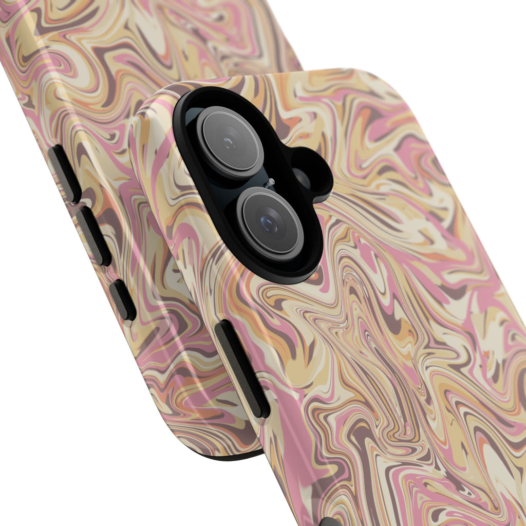 Peach Waves, Tough Phone Case.