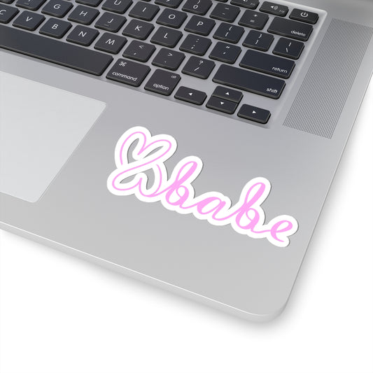 Pink Logo, Kiss-Cut Stickers.