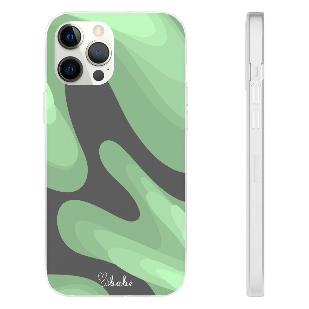 Mint Waves, Flexi Phone Case.