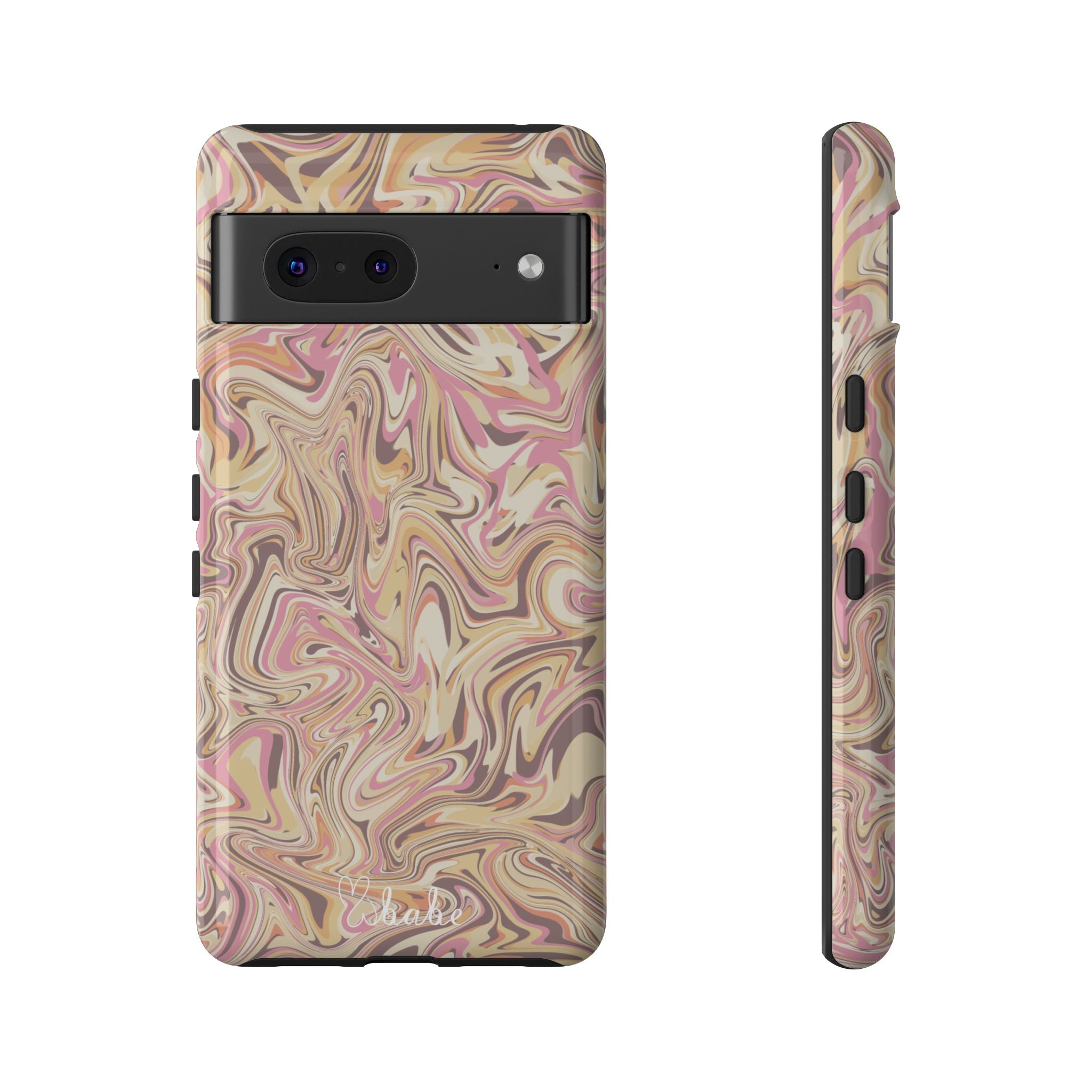 Peach Waves, Tough Phone Case.