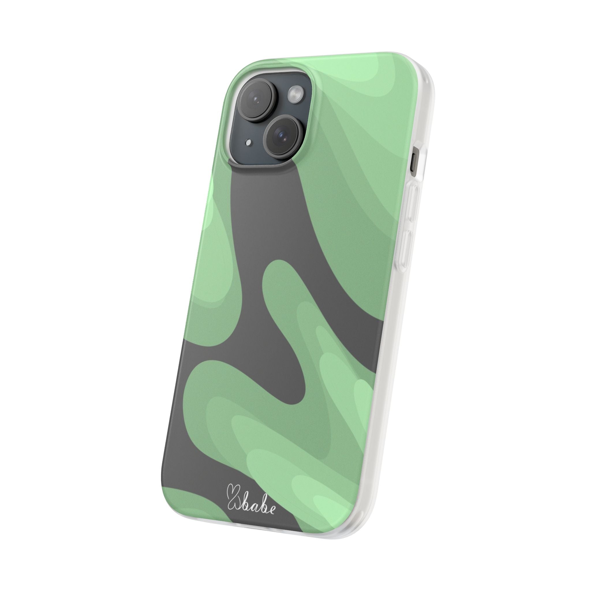 Mint Waves, Flexi Phone Case.