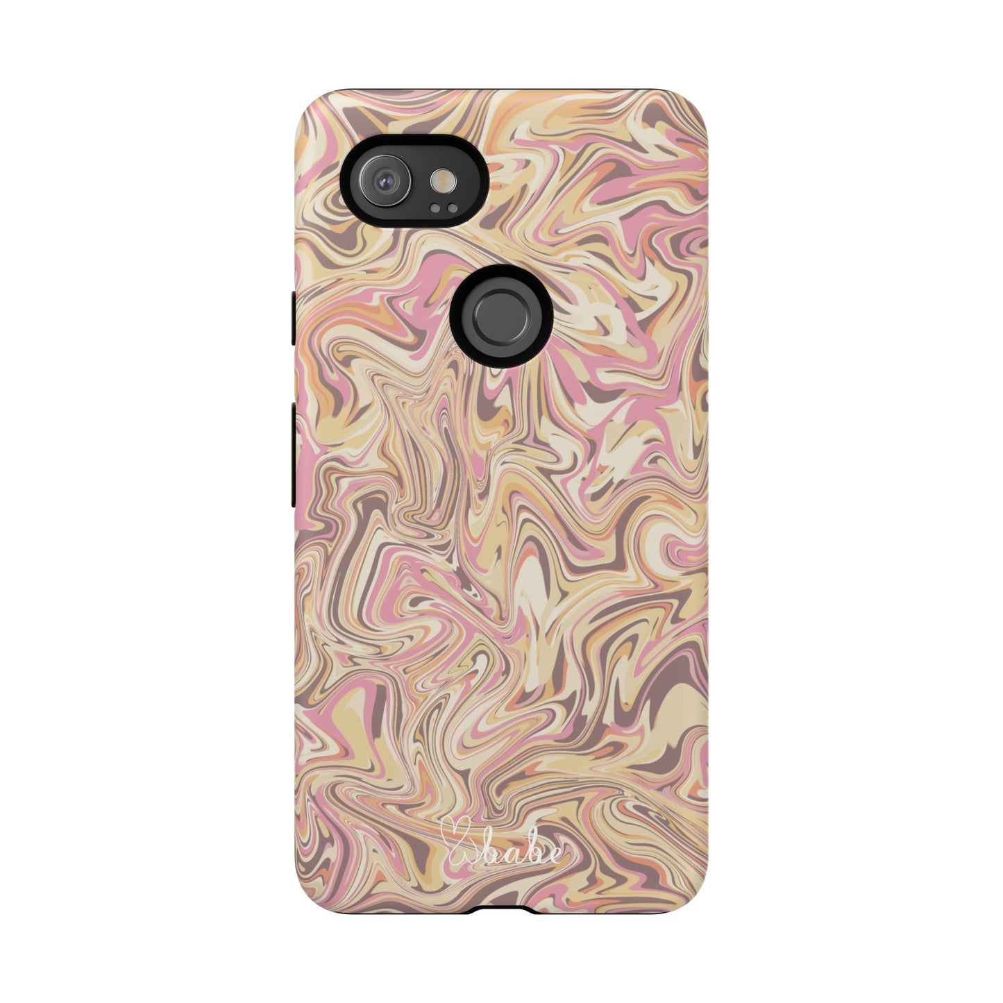 Peach Waves, Tough Phone Case.