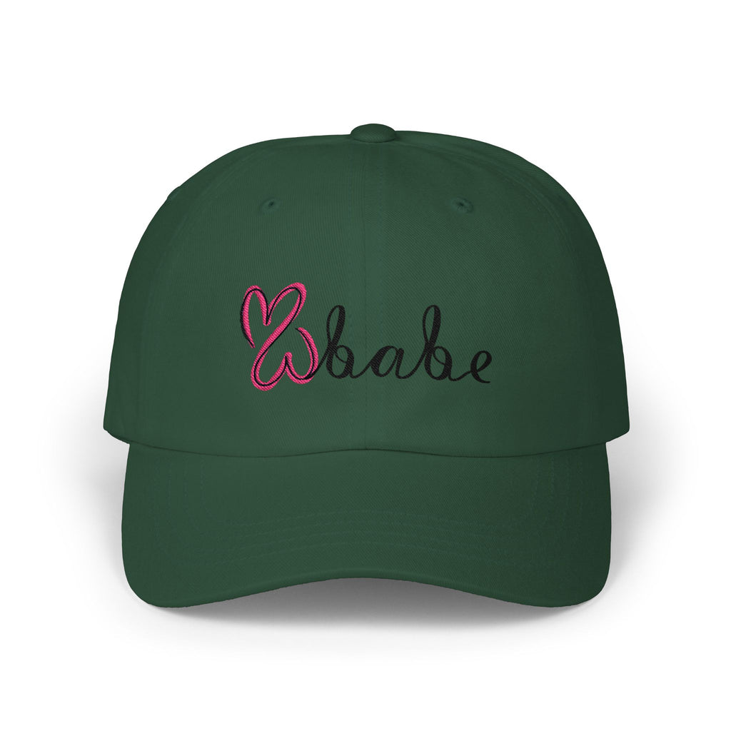 Pink Logo, Embroidered Dad Cap.