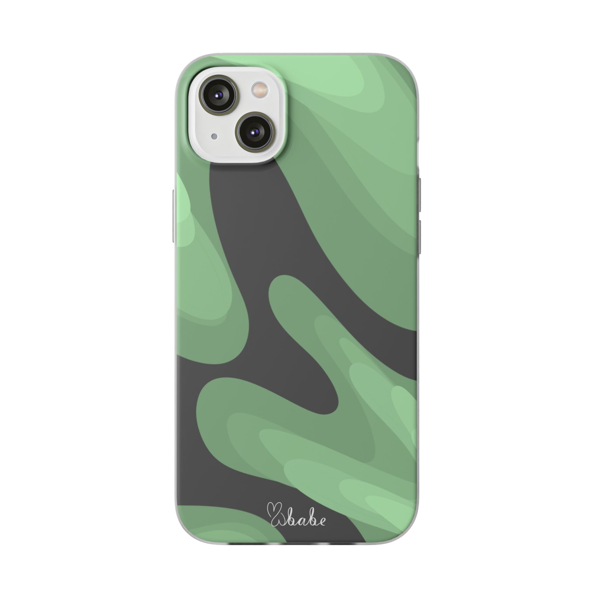 Mint Waves, Flexi Phone Case.