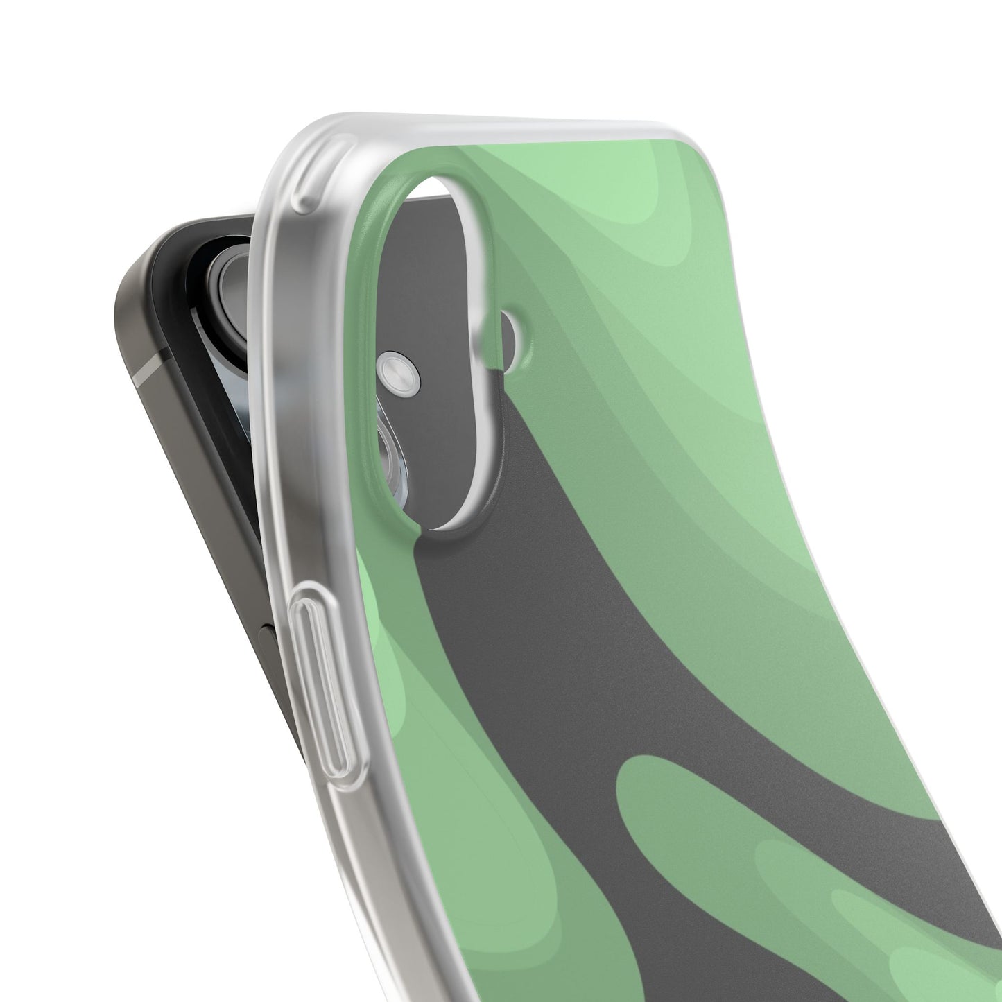Mint Waves, Flexi Phone Case.