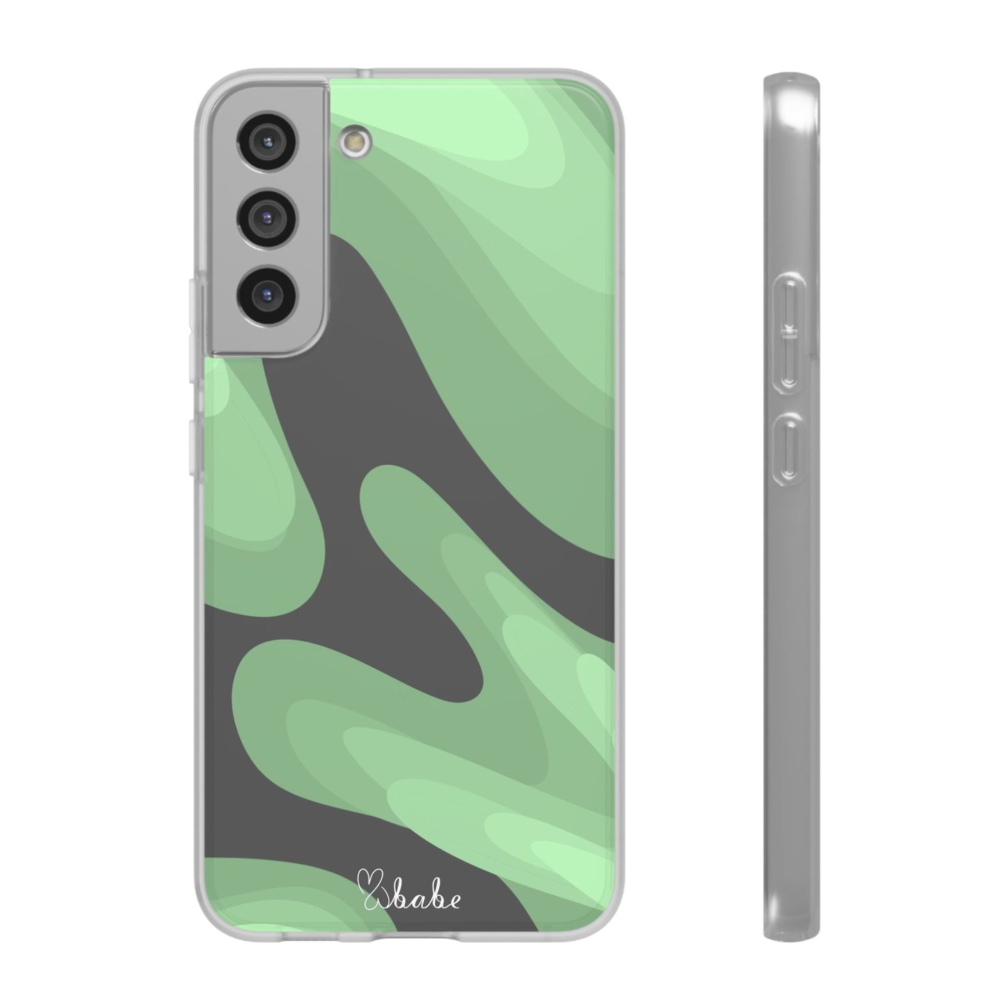 Mint Waves, Flexi Phone Case.