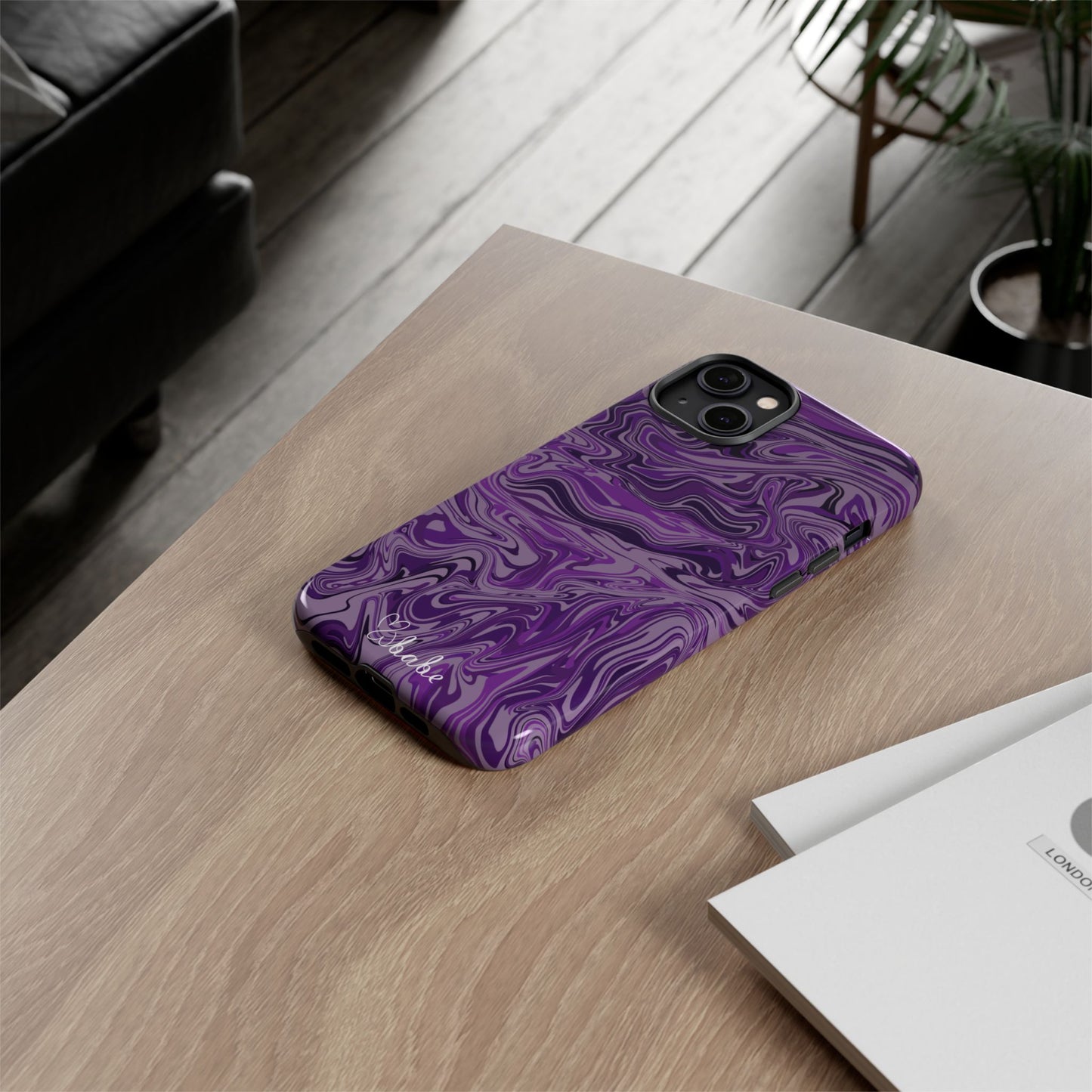 Purp Waves, Tough Phone Case.