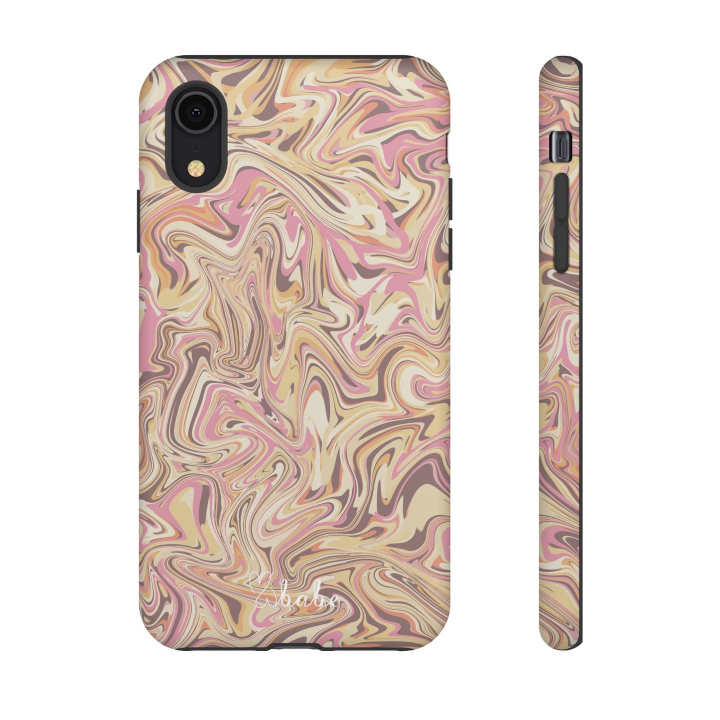 Peach Waves, Tough Phone Case.