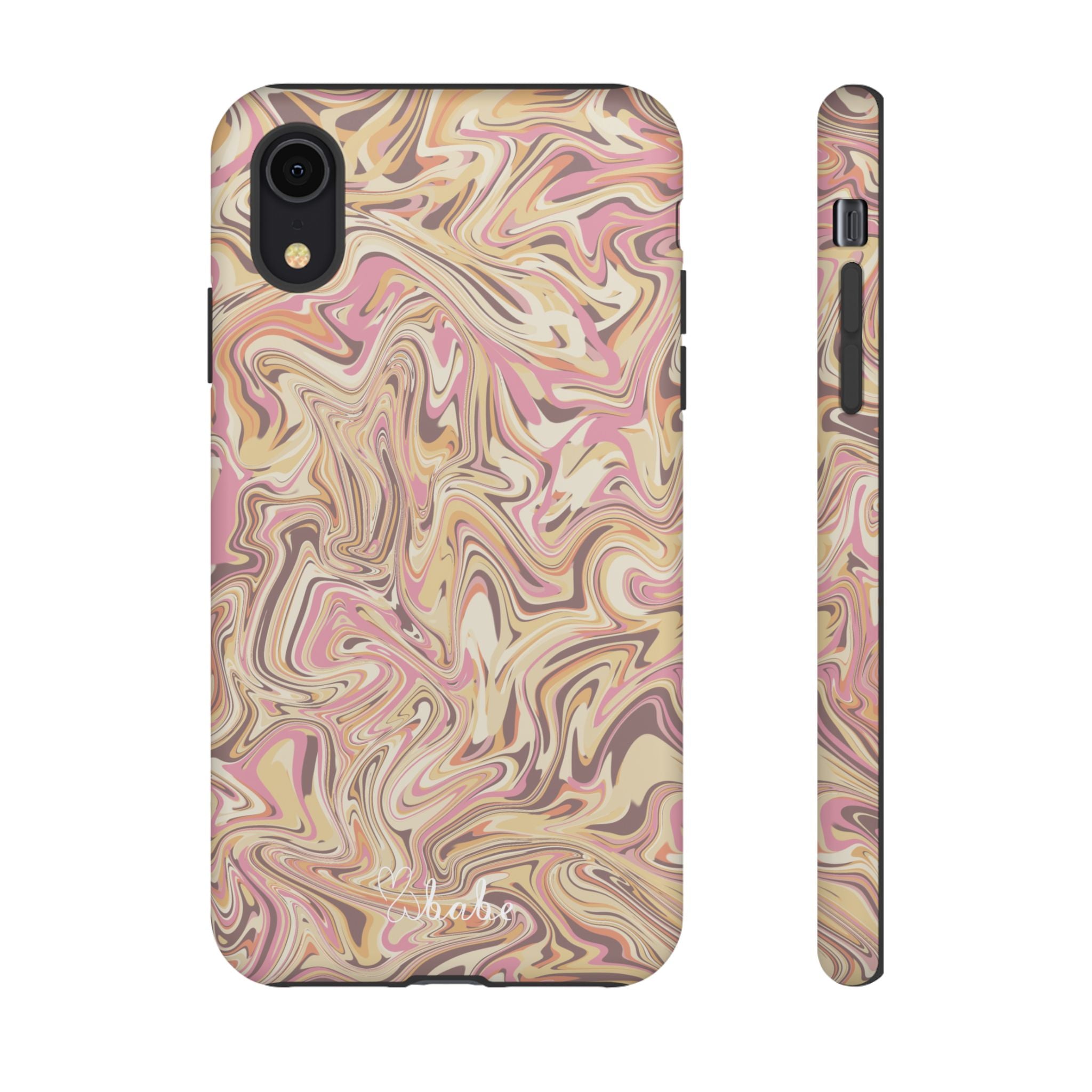 Peach Waves, Tough Phone Case.