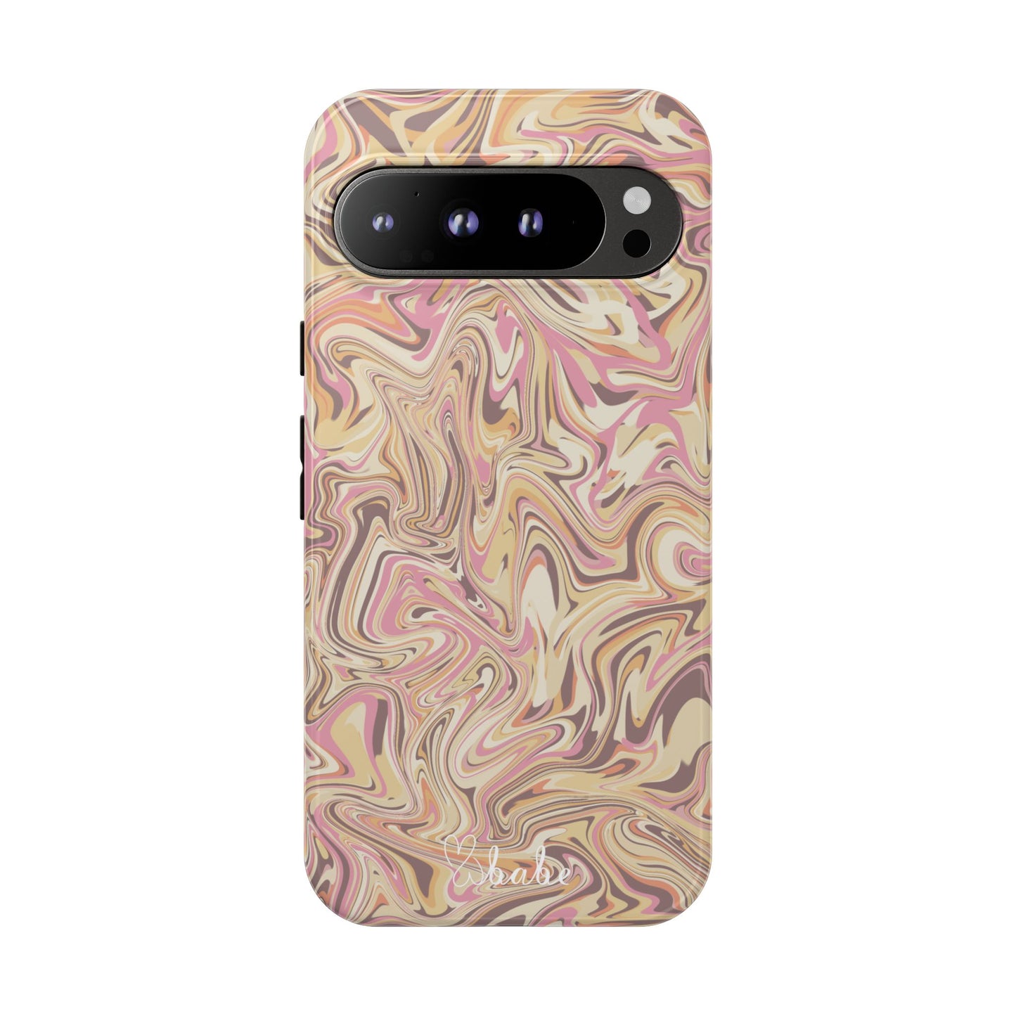 Peach Waves, Tough Phone Case.