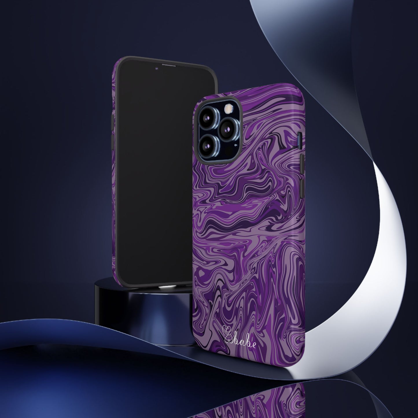 Purp Waves, Tough Phone Case.