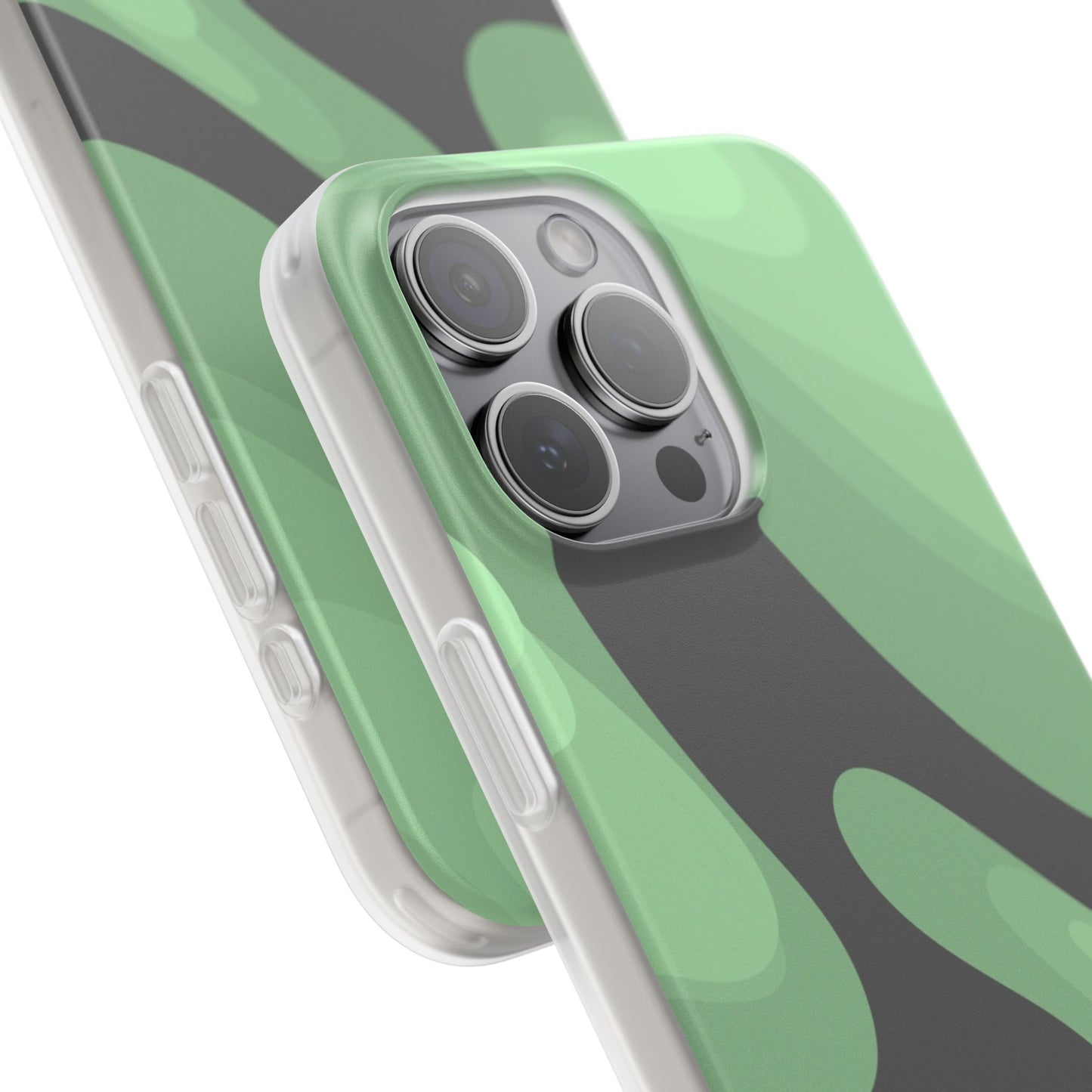 Mint Waves, Flexi Phone Case.