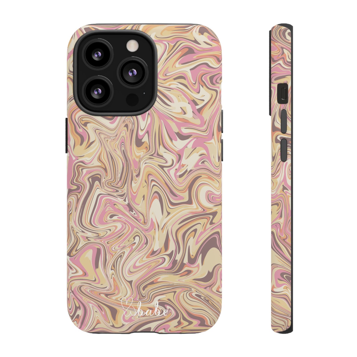 Peach Waves, Tough Phone Case.